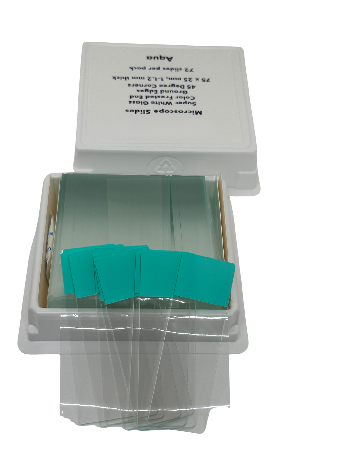 Charged Color Frosted Microscope Slides (case)
